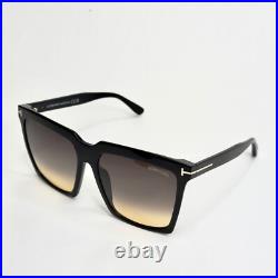 TOM FORD SABRINA 2 TF0764 01B Black Modern Oversized Sunglasses Authentic 764 TOM FORD SABRINA 2 TF0764 01B Black Modern Oversized Sunglasses Authentic 764
