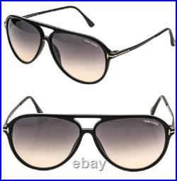 TOM FORD SAMSON TF909 909 Black Gradient Aviator Unisex Sunglasses FT0909 01B TOM FORD SAMSON TF909 909 Black Gradient Aviator Unisex Sunglasses FT0909 01B
