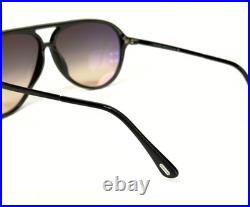 TOM FORD SAMSON TF909 909 Black Gradient Aviator Unisex Sunglasses FT0909 01B TOM FORD SAMSON TF909 909 Black Gradient Aviator Unisex Sunglasses FT0909 01B