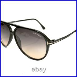 TOM FORD SAMSON TF909 909 Black Gradient Aviator Unisex Sunglasses FT0909 01B TOM FORD SAMSON TF909 909 Black Gradient Aviator Unisex Sunglasses FT0909 01B