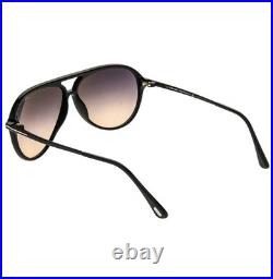 TOM FORD SAMSON TF909 909 Black Gradient Aviator Unisex Sunglasses FT0909 01B TOM FORD SAMSON TF909 909 Black Gradient Aviator Unisex Sunglasses FT0909 01B
