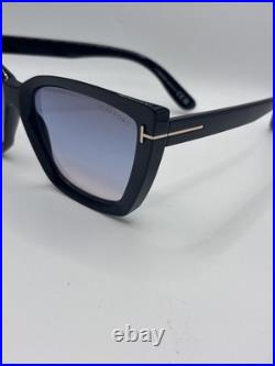 TOM FORD SCARLET 02 TF0920 01B Black Blue Mirror Bold Sunglasses Authentic 920