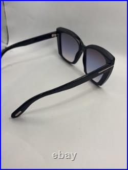 TOM FORD SCARLET 02 TF0920 01B Black Blue Mirror Bold Sunglasses Authentic 920
