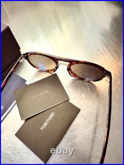 TOM FORD SUNGLASSES BROWN TORTOISE TF 675-F 20J AUTHENTIC 50-21-145mm NO CASE