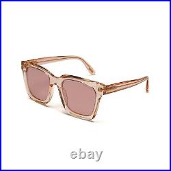 TOM FORD Sari TF 690 72Z Pink Square Womens / Unisex Sunglasses Italy