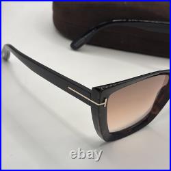 TOM FORD Scarlet-02 FT0920 52G Shiny Havana Grad Brown 57 mm Women's Sunglasses
