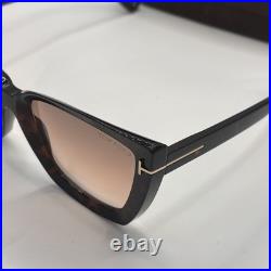 TOM FORD Scarlet-02 FT0920 52G Shiny Havana Grad Brown 57 mm Women's Sunglasses