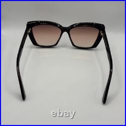 TOM FORD Scarlet-02 FT0920 52G Shiny Havana Grad Brown 57 mm Women's Sunglasses