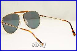 TOM FORD Sean TF536 28Z 60mm Gold Mirror Aviator Sunglasses Italy Authentic