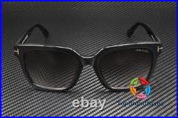 TOM FORD Selby FT0952 01B Shiny Black Grad Smoke Pink 55 mm Women's Sunglasses TOM FORD Selby FT0952 01B Shiny Black Grad Smoke Pink 55 mm Women's Sunglasses