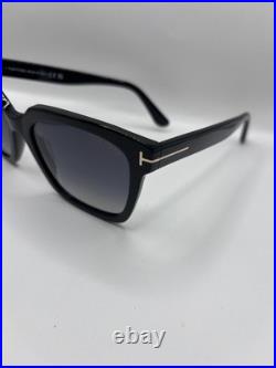 TOM FORD Selby FT0952 01D Shiny Black Polarized Grad Smoke 55 Women's Sunglasses