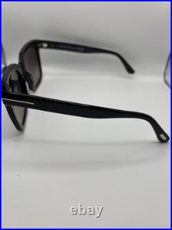 TOM FORD Selby FT0952 01D Shiny Black Polarized Grad Smoke 55 Women's Sunglasses