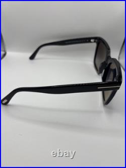 TOM FORD Selby FT0952 01D Shiny Black Polarized Grad Smoke 55 Women's Sunglasses