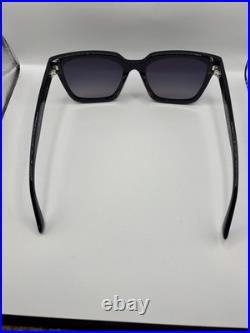 TOM FORD Selby FT0952 01D Shiny Black Polarized Grad Smoke 55 Women's Sunglasses