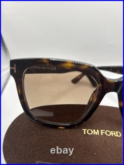 TOM FORD Selby FT0952 52F Shiny Dark Havana Grad Brown 55 mm Women's Sunglasses
