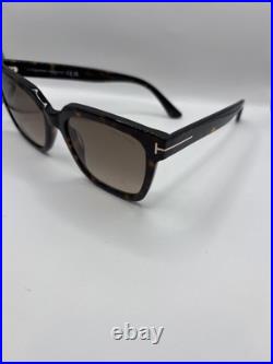 TOM FORD Selby FT0952 52F Shiny Dark Havana Grad Brown 55 mm Women's Sunglasses