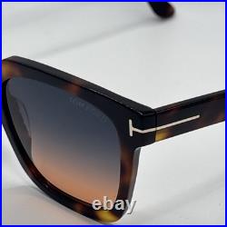 TOM FORD Selby FT0952 53P Shiny Blonde Havana Grad Blue 55 mm Women's Sunglasses