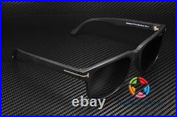 TOM FORD Stephenson FT0775 02N Matte Black Green Plastic 56 mm Men's Sunglasses