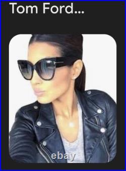 TOM FORD Sunglasses ANOUSHKA TF 0371 Black Frames with Grey Gradient. Replica