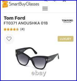 TOM FORD Sunglasses ANOUSHKA TF 0371 Black Frames with Grey Gradient. Replica
