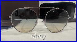 TOM FORD Sunglasses AUTHENTIC Simone Ft0571/s TF571 Silver Blue Brown Aviator TOM FORD Sunglasses AUTHENTIC Simone Ft0571/s TF571 Silver Blue Brown Aviator