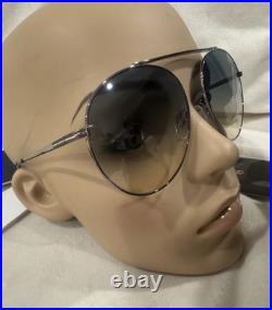 TOM FORD Sunglasses AUTHENTIC Simone Ft0571/s TF571 Silver Blue Brown Aviator TOM FORD Sunglasses AUTHENTIC Simone Ft0571/s TF571 Silver Blue Brown Aviator