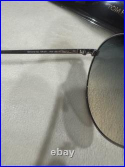TOM FORD Sunglasses AUTHENTIC Simone Ft0571/s TF571 Silver Blue Brown Aviator TOM FORD Sunglasses AUTHENTIC Simone Ft0571/s TF571 Silver Blue Brown Aviator