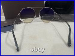 TOM FORD Sunglasses AUTHENTIC Simone Ft0571/s TF571 Silver Blue Brown Aviator TOM FORD Sunglasses AUTHENTIC Simone Ft0571/s TF571 Silver Blue Brown Aviator