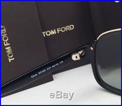 TOM FORD Sunglasses ELIOTT TF 335 01P Black Gold Frame Grey Fade NEW ITALY SALE