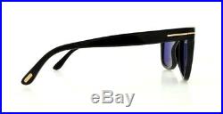 TOM FORD Sunglasses FT0336 LEO 01V Shiny Black 52MM