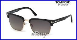 TOM FORD Sunglasses TF367 RIVER 01D Black/Gold POLARIZED RRP-£290