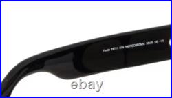 TOM FORD TF 0711 Fausto Sunglasses 01N Black / Green photochromic lenses 53 new