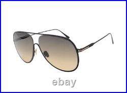 TOM FORD TF 0824 Alec Sunglasses 01B Black / Smoke Gradient new size 62