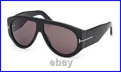 TOM FORD TF 1044 Bronson Sunglasses 01A Black Gray lenses 60 New