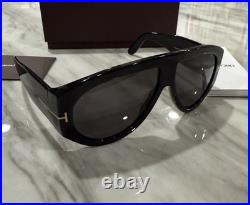 TOM FORD TF 1044 Bronson Sunglasses 01A Black Gray lenses 60 New