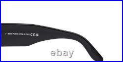 TOM FORD TF 1044 Bronson Sunglasses 01A Black Gray lenses 60 New