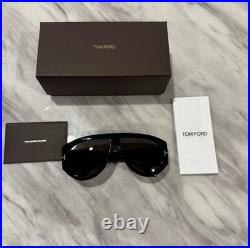 TOM FORD TF 1044 Bronson Sunglasses 01A Black Gray lenses 60 New
