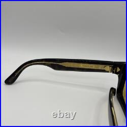 TOM FORD TF 1202 ICON collection Sunglasses 52E Havana / Amber lenses 56 New