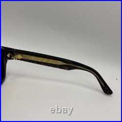 TOM FORD TF 1202 ICON collection Sunglasses 52E Havana / Amber lenses 56 New