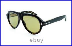 TOM FORD TF 1225 ICON collection Sunglasses 52N Tortoise/Green 59 New ONE LEFT