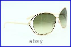 TOM FORD TF 157 28P CARLA GOLD GRADIENT AUTHENTIC SUNGLASSES 66-12 WithCASE