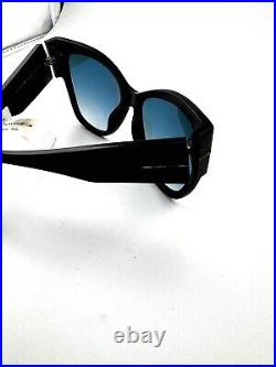 TOM FORD TF 371 01B ANOUSHKA black blue gradient sunglasses