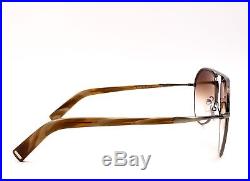 TOM FORD TF 448 33F Cody Aviator Sunglasses Antique Gold Brown Gradient New
