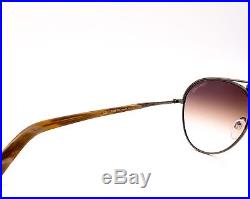 TOM FORD TF 448 33F Cody Aviator Sunglasses Antique Gold Brown Gradient New