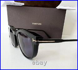 TOM FORD TF 5823-H-B ECO 001 BLACK ROUND CLIP ON EYEGLASSES SUNGLASSES NEW 50mm