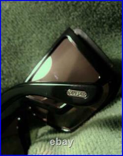 TOM FORD TF0710/S-01Z ATTICUS Shield Sunnies Shiny Black/Violet Mirror Lens NEW