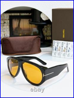 TOM FORD TF1044 Black Frame Thick-Temple Sunglasses 60 12-140