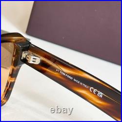 TOM FORD TF1153 Tortoiseshell Frame Clear Brown Lens Sunglasses 56 19-145