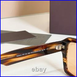 TOM FORD TF1153 Tortoiseshell Frame Clear Brown Lens Sunglasses 56 19-145