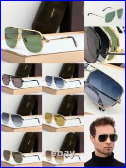 TOM FORD TF1204 Sunglasses Silver Blue Gradient 63? 11-140 With Case